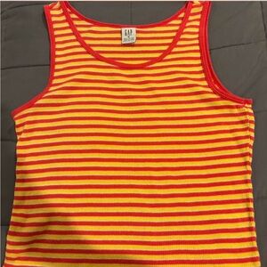GAP Red and Yellow Striped Tank